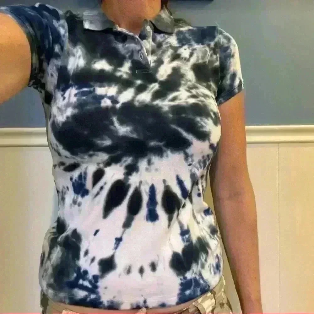 New! Gap Tie dye polo shirt